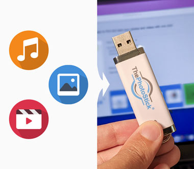 ThePhotoStick 256GB Easy One Click Photo and Video Backup 256GB Mac Windows 